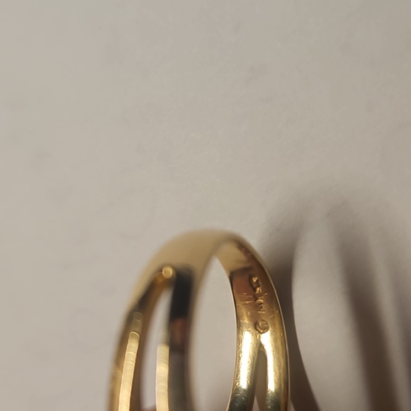 14K Yellow Gold 5 Channel Diamond Men's Ring - Picture 5 of 7